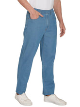 Load image into Gallery viewer, Men's Casual Elastic Waist Denim & Twill Pull on Jeans Pants