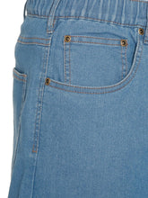 Load image into Gallery viewer, Men's Casual Elastic Waist Denim & Twill Pull on Jeans Pants