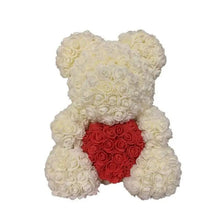 Load image into Gallery viewer, 2021 Cute Artificial Flower Rose of Teddy Bear Christmas Decoration for Home Valentines Women Gifts