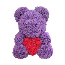 Load image into Gallery viewer, 2021 Cute Artificial Flower Rose of Teddy Bear Christmas Decoration for Home Valentines Women Gifts