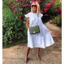 Load image into Gallery viewer, Women Retro Loose Casual Round Neck Short Sleeve Dress - Cute Fashion Dresses For Women