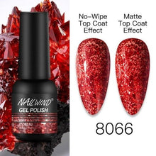Load image into Gallery viewer, NEW TREND Modern fashion Red Gel Nail Polish For Nails Permanent UV LED 8ml Matte Glossy High Quality Fashion Design For Women and Ladies