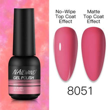 Load image into Gallery viewer, NEW TREND Modern fashion Red Gel Nail Polish For Nails Permanent UV LED 8ml Matte Glossy High Quality Fashion Design For Women and Ladies