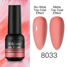 Load image into Gallery viewer, NEW TREND Modern fashion Red Gel Nail Polish For Nails Permanent UV LED 8ml Matte Glossy High Quality Fashion Design For Women and Ladies