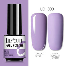 Load image into Gallery viewer, 2022 New Fashion Purple Womens Nail Gel 7ml Permanent UV LED Base Matte Glossy Luxury Colorful Effect Nail Gel for Women and Girls
