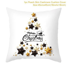 Load image into Gallery viewer, 2022 Santa Claus Christmas Pillowcase Decor For Home Christmas Throw Pillow Covers Decorative Snowman Santa Claus Pillow Covers Linen Cushion Cover Couch Pillow Cases Merry Christmas Ornament Xmas Gifts 45x45CM