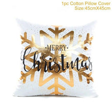 Load image into Gallery viewer, 2022 Santa Claus Christmas Pillowcase Decor For Home Christmas Throw Pillow Covers Decorative Snowman Santa Claus Pillow Covers Linen Cushion Cover Couch Pillow Cases Merry Christmas Ornament Xmas Gifts 45x45CM