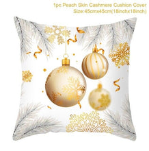 Load image into Gallery viewer, 2022 Santa Claus Christmas Pillowcase Decor For Home Christmas Throw Pillow Covers Decorative Snowman Santa Claus Pillow Covers Linen Cushion Cover Couch Pillow Cases Merry Christmas Ornament Xmas Gifts 45x45CM
