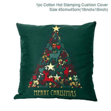 Load image into Gallery viewer, 2022 Santa Claus Christmas Pillowcase Decor For Home Christmas Throw Pillow Covers Decorative Snowman Santa Claus Pillow Covers Linen Cushion Cover Couch Pillow Cases Merry Christmas Ornament Xmas Gifts 45x45CM