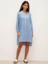 Load image into Gallery viewer, 100% Linen V-Neck Pullover Shirt Dress JADEN