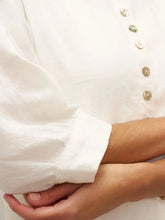 Load image into Gallery viewer, 100% Linen Button-Front Drop Shoulder Shirt EASTER
