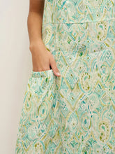 Load image into Gallery viewer, 100% Linen Floral Swing Beach Tank Dress LORRAINE