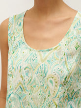 Load image into Gallery viewer, 100% Linen Floral Swing Beach Tank Dress LORRAINE