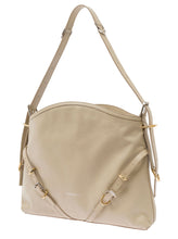 Load image into Gallery viewer, Givenchy Women 'Voyou' Beige Shoulder Bag With Embossed Logo In Smooth Leather Woman