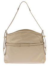 Load image into Gallery viewer, Givenchy Women 'Voyou' Beige Shoulder Bag With Embossed Logo In Smooth Leather Woman
