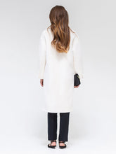 Load image into Gallery viewer, Eco Fur Wool Blend Coat in White
