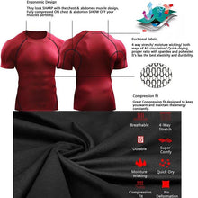 Load image into Gallery viewer, 2025 Compression T Shirt Men Summer Sportswear Running T-shirt Elastic Quick Dry Sport Tops Tee Athletic Gym Workout Shirts Men