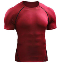 Load image into Gallery viewer, 2025 Compression T Shirt Men Summer Sportswear Running T-shirt Elastic Quick Dry Sport Tops Tee Athletic Gym Workout Shirts Men
