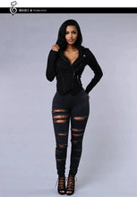 Load image into Gallery viewer, 2026 Women's Stretch Skinny Ripped Hole Washed Denim Jeans Female High Waist Pencil Y2k Pants Jeans Ladies Casual Trousers Pants