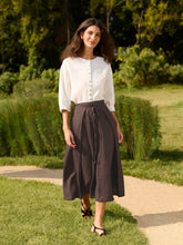 Load image into Gallery viewer, 100% Linen Button-Front Drop Shoulder Shirt EASTER