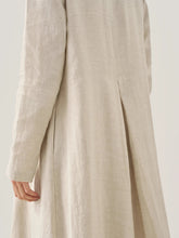 Load image into Gallery viewer, 100% Linen Hooded Pullover Maxi Dress REBECCA