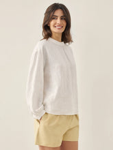 Load image into Gallery viewer, 100% Linen Mock Neck Long-Sleeve Top DEANNA