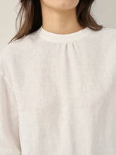 Load image into Gallery viewer, 100% Linen Mock Neck Long-Sleeve Top DEANNA