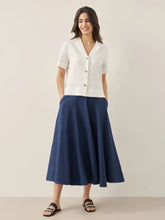 Load image into Gallery viewer, 100% Linen Button-Up Short Sleeve Shirt ORENDA