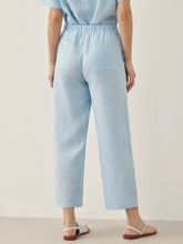 Load image into Gallery viewer, 100% Linen Short-Sleeve Round Neck Button Detail Top & Pants Set JOSIE