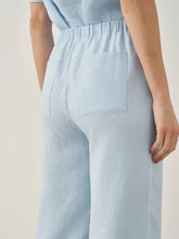 Load image into Gallery viewer, 100% Linen Short-Sleeve Round Neck Button Detail Top & Pants Set JOSIE