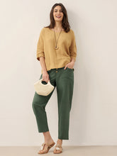 Load image into Gallery viewer, Linen Simple Button Fly Trousers HEIDI