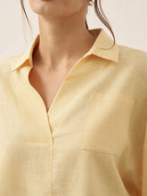 Load image into Gallery viewer, Linen Oversized Fit Pocket Shirt ELOWEN