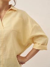 Load image into Gallery viewer, Linen Oversized Fit Pocket Shirt ELOWEN