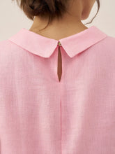 Load image into Gallery viewer, 100% Linen Draped Collar Tank Top JACQUELINE