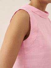Load image into Gallery viewer, 100% Linen Draped Collar Tank Top JACQUELINE