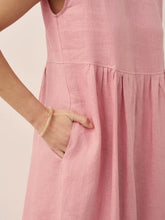Load image into Gallery viewer, 100% Linen Cap Sleeve Washed Maxi Dress JOAN