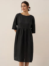 Load image into Gallery viewer, 100% Linen A-Line Midi Dress VALENCIA