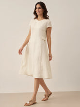 Load image into Gallery viewer, 100% Linen Natural Summer V-Neck Dress ALEXA