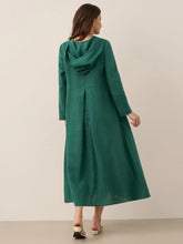 Load image into Gallery viewer, 100% Linen Hooded Pullover Maxi Dress REBECCA