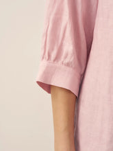 Load image into Gallery viewer, 100% Linen Button-Front Drop Shoulder Shirt EASTER