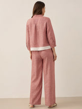 Load image into Gallery viewer, 100% Linen Elastic Waist Straight-Leg Trousers JOURDAN