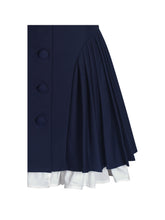 Load image into Gallery viewer, Calliope Navy Sailor Pleated Mini Dress