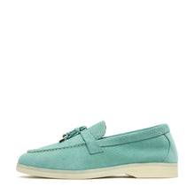 Load image into Gallery viewer, Torino Suede Loafers in Turquoise