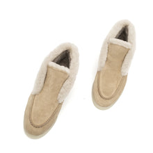 Load image into Gallery viewer, Norwood Genuine Shearling Ankle Boots in Beige