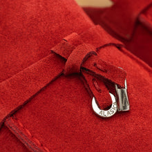 Load image into Gallery viewer, Como Suede Mules in Red