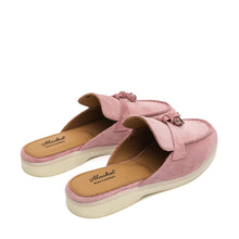 Load image into Gallery viewer, Como Suede Mules in Pink