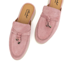 Load image into Gallery viewer, Como Suede Mules in Pink