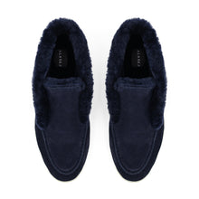 Load image into Gallery viewer, Norwood Genuine Shearling Loafer Boots in Blue