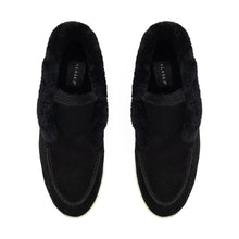 Load image into Gallery viewer, Norwood Genuine Shearling Loafer Boots in Black
