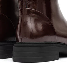 Load image into Gallery viewer, Bordeaux Leather Zip Boot